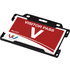 Vega kierrätetystä muovista valmistettu kortinpidike, musta liikelahja logopainatuksella