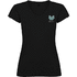 Victoria naisten lyhythihainen t-paita v-kaula-aukolla, musta lisäkuva 1