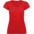 Victoria naisten lyhythihainen t-paita v-kaula-aukolla, punainen liikelahja logopainatuksella