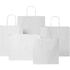 Voimapaperikassi 120 g/m2 kierrekahvoilla  XL, valkoinen lisäkuva 7