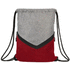 Voyager kiristysnauhallinen urheilukassi 6L, harmaa, punainen lisäkuva 2