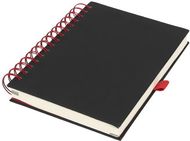 Wiro-päiväkirja, musta, punainen liikelahja logopainatuksella