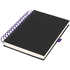 Wiro-päiväkirja, musta, violetti liikelahja logopainatuksella