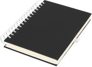 Wiro-päiväkirja, valkoinen, musta liikelahja logopainatuksella
