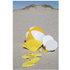 Yksivärinen Bora-rantapallo, valkoinen, keltainen lisäkuva 4
