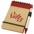 Zuse-muistio ja kynä, kierrätetty, koko A7, luonnollinen, punainen lisäkuva 1