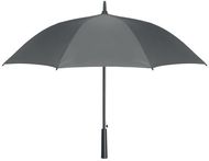 23 tuuman tuulenpitävä sateenvarjo SEATLE, harmaa liikelahja logopainatuksella