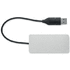 3-porttinen USB-keskitin 20 cm:n k HUB-C, hopea lisäkuva 2