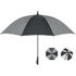 30 tuuman sateenvarjo UGUA, musta liikelahja logopainatuksella