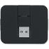 4-porttinen USB-keskitin 20 cm: SQUARE-C, musta lisäkuva 3