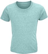 CRUSADER Lasten T paita CRUSADER KIDS, harmaa-harmaa, aqua-blue liikelahja logopainatuksella
