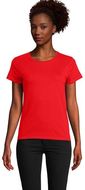 CRUSADER WOMEN T-paita 150g CRUSADER WOMEN, punainen liikelahja logopainatuksella