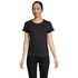 CRUSADER WOMEN T-paita 150g CRUSADER WOMEN, syvä-musta liikelahja logopainatuksella