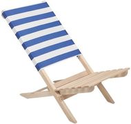 Foldable wooden beach chair MARINERO liikelahja logopainatuksella
