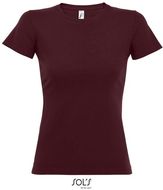 IMPERIAL WOMEN T-paita 190g IMPERIAL WOMEN, viininpunainen liikelahja logopainatuksella