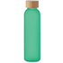 Lasipullo 500 ml ABE, läpinäkyvä-vihreä liikelahja logopainatuksella
