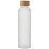 Lasipullo 500 ml ABE, läpinäkyvä-valkoinen liikelahja logopainatuksella