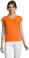 MOON Naisten T paita 150g MOON, oranssi liikelahja logopainatuksella
