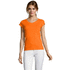 MOON Naisten T paita 150g MOON, oranssi liikelahja logopainatuksella