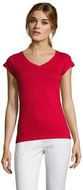 MOON Naisten T paita 150g MOON, punainen liikelahja logopainatuksella