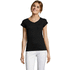 MOON Naisten T paita 150g MOON, syvä-musta liikelahja logopainatuksella