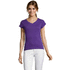 MOON Naisten T paita 150g MOON, tumma-violetti liikelahja logopainatuksella