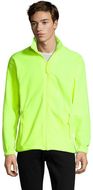 NORTH fleece jacket NORTH, neon-keltainen liikelahja logopainatuksella