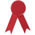 Nauhamainen merkkipinssi LAZO, punainen liikelahja logopainatuksella