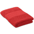 Orgaaninen pyyhe 50x30cm SERRY, punainen liikelahja logopainatuksella