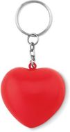 PU- sydän avaimenperä LOVY RING liikelahja logopainatuksella
