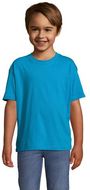 REGENT Lasten T paita 150g REGENT KIDS, aqua-blue liikelahja logopainatuksella