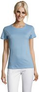 REGENT Naisten T paita 150g REGENT WOMEN, sininen-taivas liikelahja logopainatuksella