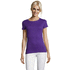 REGENT Naisten T paita 150g REGENT WOMEN, tumma-violetti liikelahja logopainatuksella