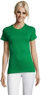 REGENT Naisten T paita 150g REGENT WOMEN, vihreä-niitty liikelahja logopainatuksella