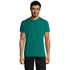 REGENT Uni T-paita 150g REGENT, smaragdi liikelahja logopainatuksella