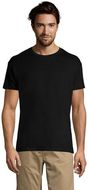 REGENT Uni T-paita 150g REGENT, syvä-musta liikelahja logopainatuksella