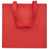 RPET-kuitukangas-ostoskassi KAIMANI, punainen liikelahja logopainatuksella