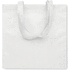 RPET-kuitukangas-ostoskassi KAIMANI, valkoinen liikelahja logopainatuksella
