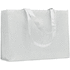 RPET kuitukangas ostoskassi KAIMONO, valkoinen liikelahja logopainatuksella