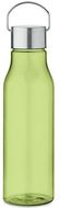 RPET-pullo 600 ml VERNAL, läpinäkyvä-kalkinvihreä liikelahja logopainatuksella