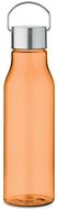 RPET-pullo 600 ml VERNAL, oranssi-läpinäkyvä liikelahja logopainatuksella