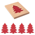 RPET ruokailuvälinetasku TREESGUARD, punainen liikelahja logopainatuksella