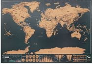 Raaputus maailmankartta BEEN THERE liikelahja logopainatuksella