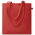 Reilun kaupan ostoskassi140gr/m² OSOLE COLOUR, punainen liikelahja logopainatuksella