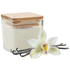 Ruutuinen tuoksukynttilä 50gr PILA, valkoinen liikelahja logopainatuksella
