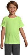 SPORTY Lasten T paita 140g SPORTY KIDS, neon-keltainen liikelahja logopainatuksella