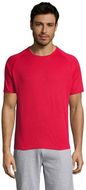 SPORTY MEN T-paita SPORTY, punainen liikelahja logopainatuksella