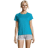 SPORTY Naisten T paita 140g SPORTY WOMEN, aqua-blue liikelahja logopainatuksella