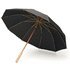 Sateenvarjo  RPET/bambu TUTENDO, musta liikelahja logopainatuksella