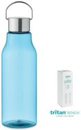 Tritan Renew -pullo 800 ml SOUND, läpinäkyvä-sininen liikelahja logopainatuksella